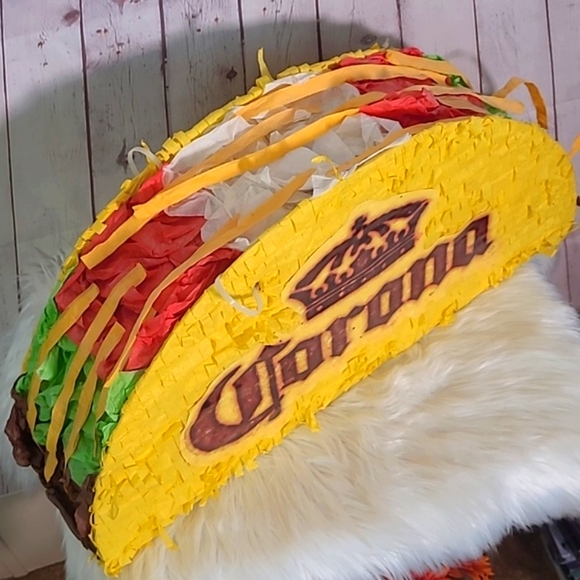Corona Extra Taco Pinata Store Display Large Party Bar Man Cave Rare 24"x12"x6" - Picture 4 of 17
